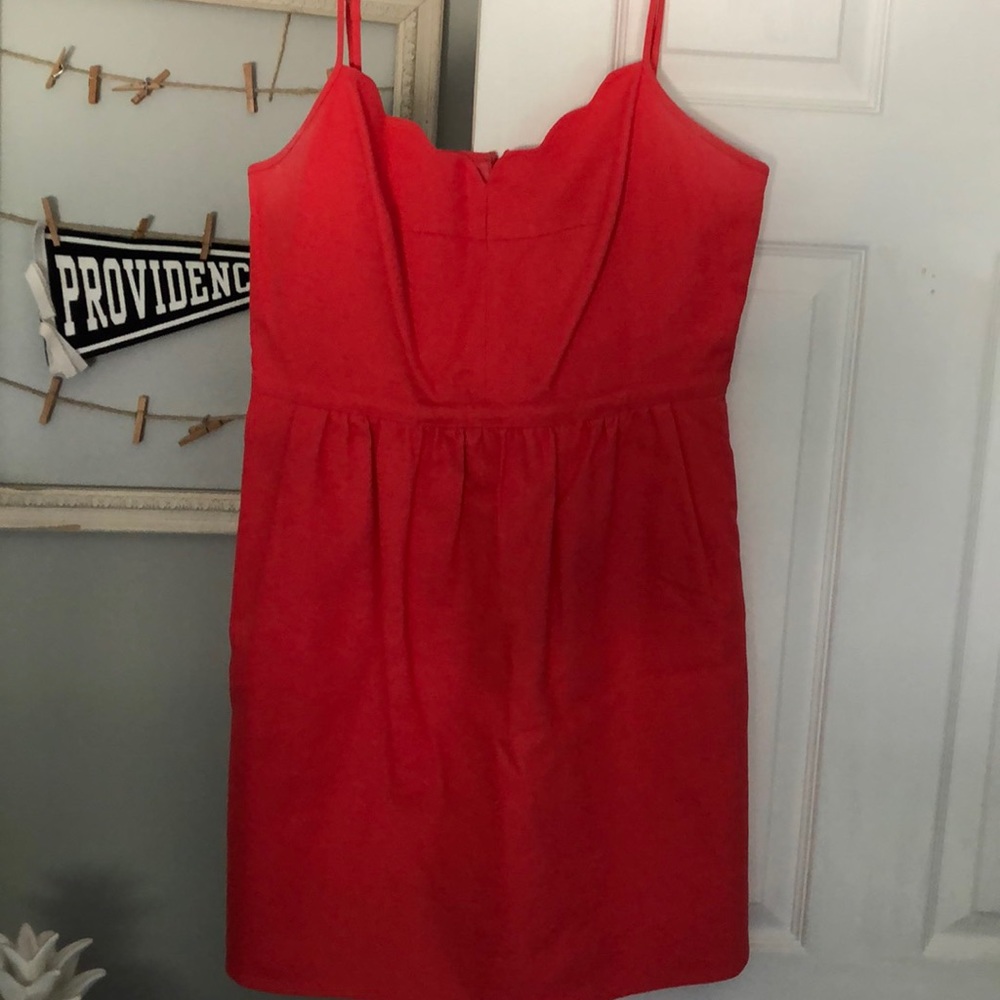 J Crew Scalloped Dress